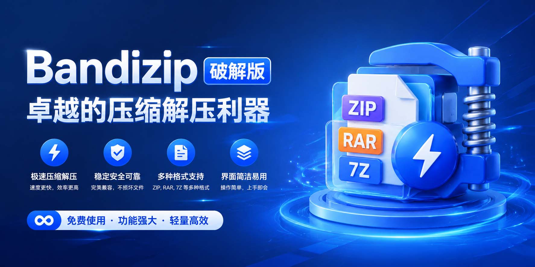 Bandizip破解版:卓越的压缩解压利器-咸鱼科技躺盐社区